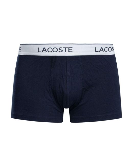 Lacoste Blue 3 Pack Trunks for men