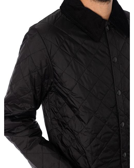 Barbour Black Liddesdale Quilted Jacket for men