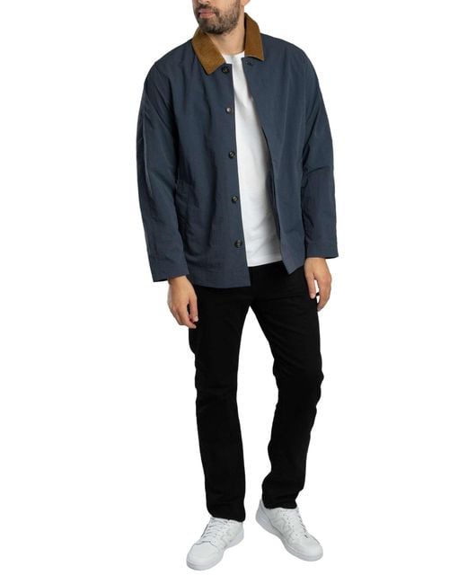 Barbour Blue Short Rokig Showerproof Jacket for men