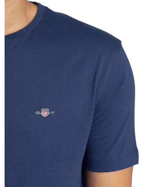 Gant Blue Regular Shield T-shirt for men
