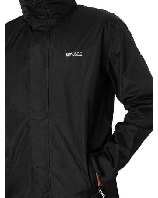 Regatta Matt Waterproof Jacket in Black for Men Lyst