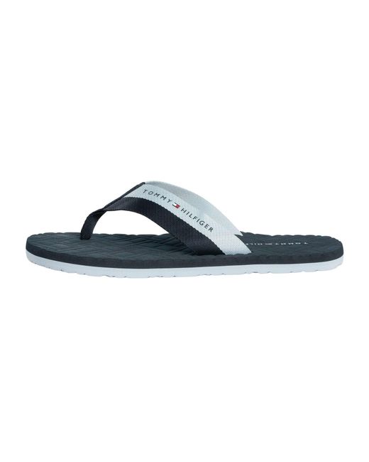 Tommy Hilfiger Blue Webbing Beach Flip Flops for men