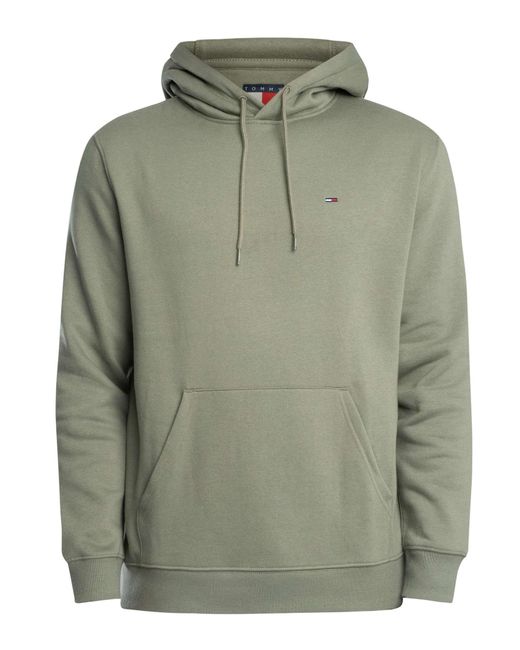 Tommy Hilfiger Green Regular Flag Pullover Hoodie for men