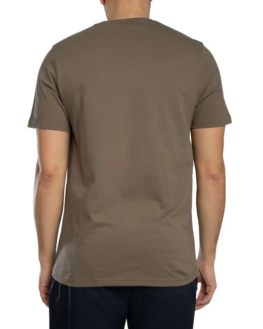 Lyle & Scott Green Logo Plain T-shirt for men