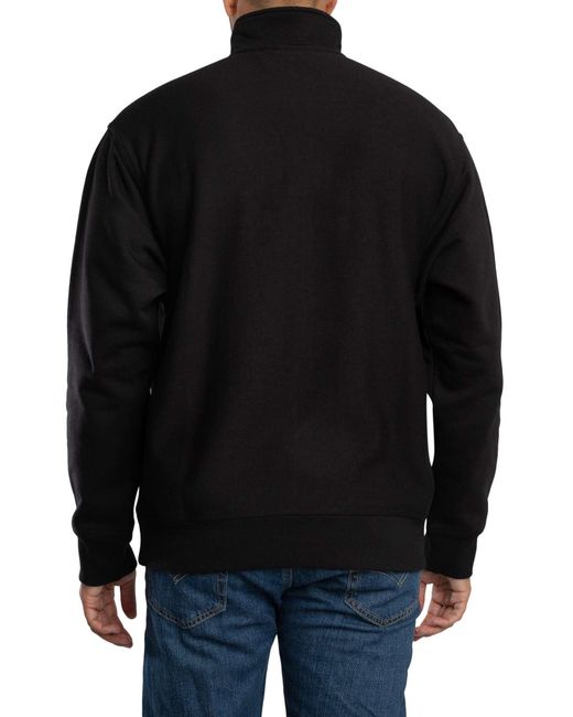 Carhartt Black Half Zip American Script Zip Sweatshirt for men