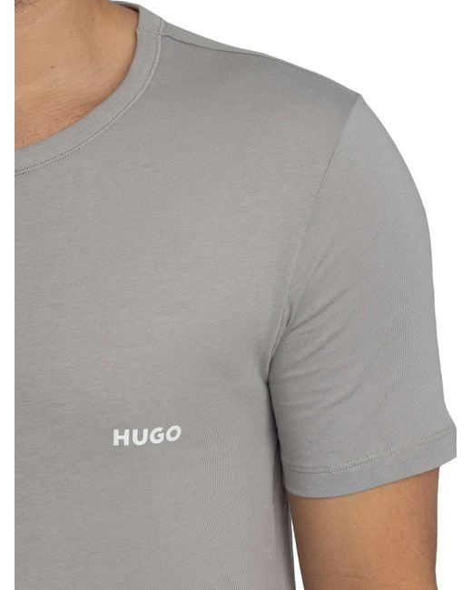 HUGO Blue 3 Pack Crew Lounge T-shirt for men
