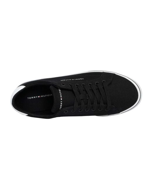 Tommy Hilfiger Black Core Long Lace Trainers for men