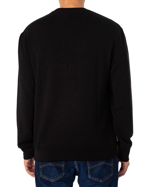 Armani Exchange Black Graphic Sweatshirt for men