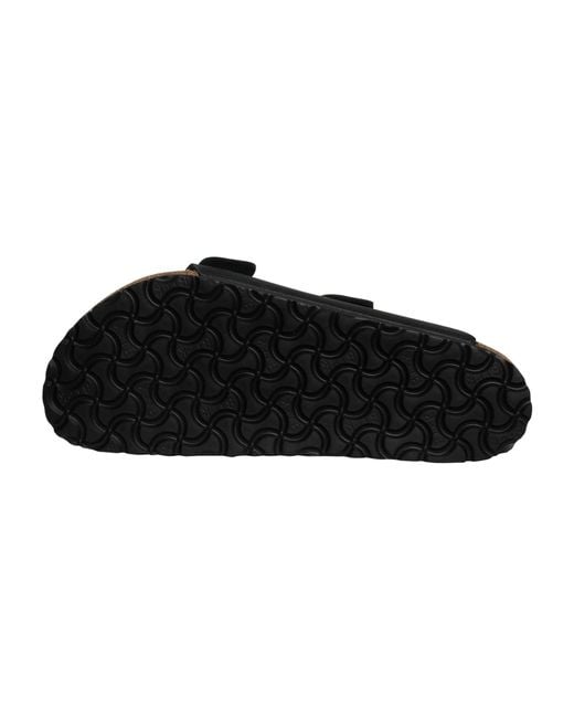 Birkenstock Black Arizona Natural Leather Oiled Sandals for men