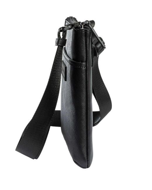 ARMANI EXCHANGE Black Box Logo Crossbody Bag for men