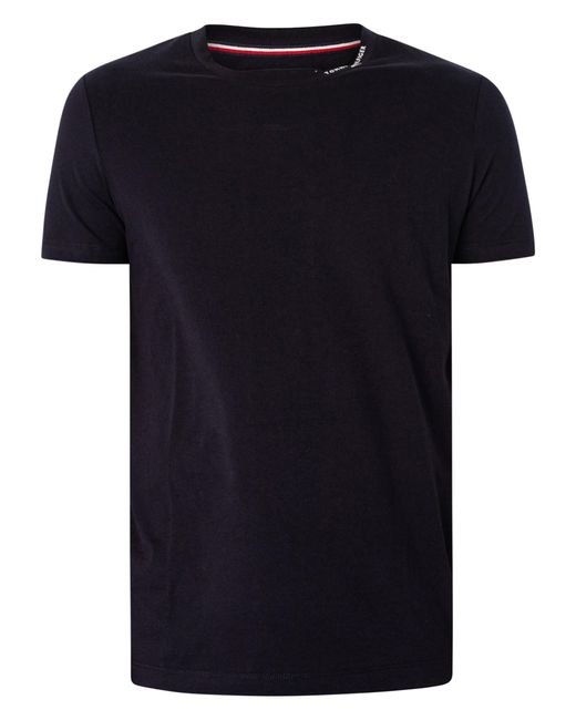 Tommy hilfiger plain black t clearance shirt