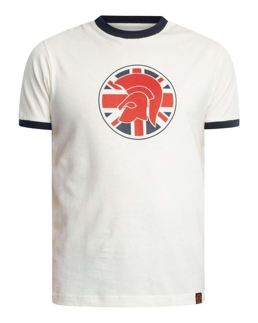 Trojan White Flag Logo T-shirt for men