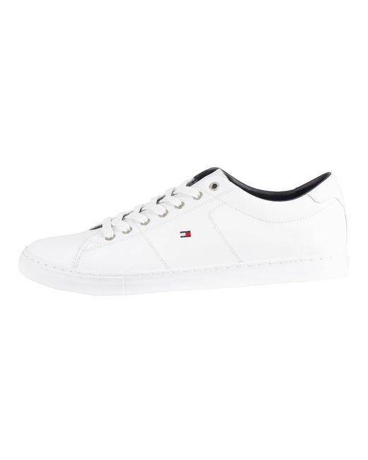 tommy hilfiger essential leather trainers