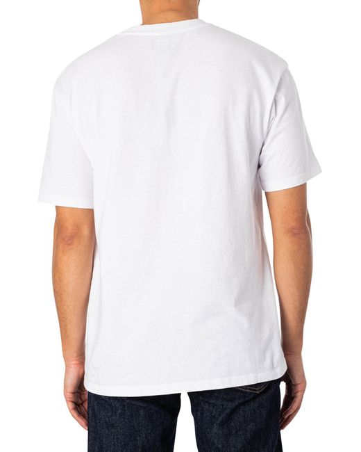 Edwin White Sunset On Mount Fuji T-shirt for men