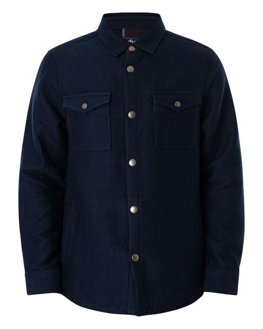 Barbour Blue Carrbridge Tailored Twill Overshirt for men