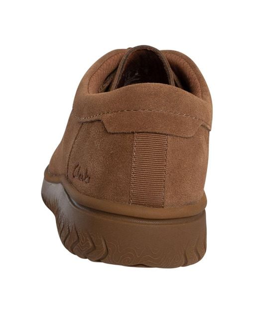 Clarks Brown Relaxlite Low Suede Shoes for men