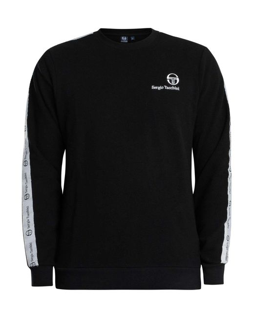Sergio Tacchini Black Delman Sweatshirt for men