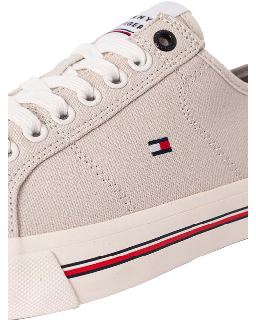 Tommy Hilfiger Blue Core Corporate Vulc Canvas Trainers for men