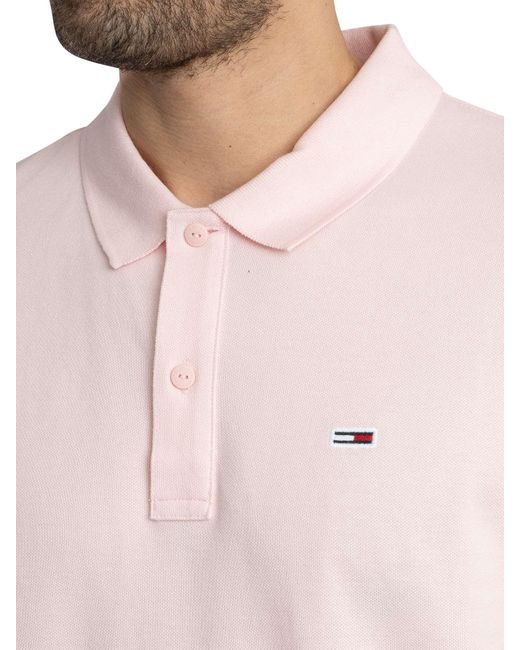 Tommy Hilfiger White Slim Placket Polo Shirt for men