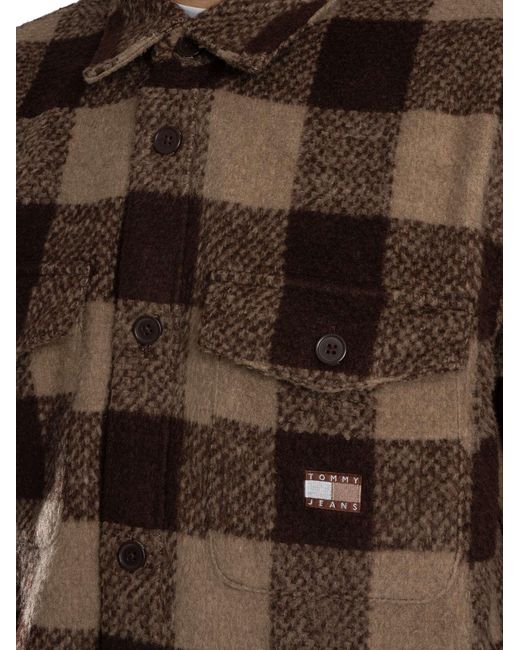 Tommy Hilfiger Brown Check Overshirt for men