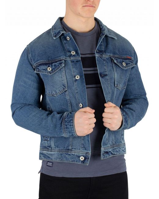 Highwayman Trucker Jacket, Blue 