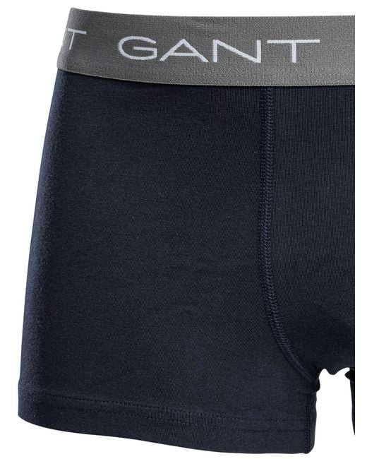 Gant Blue 3 Pack Trunks for men