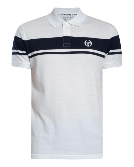 Sergio Tacchini White Young Line Polo Shirt for men