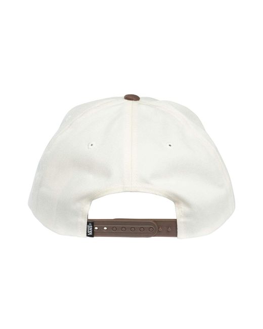 Vans White Drop V Logo Cap for men