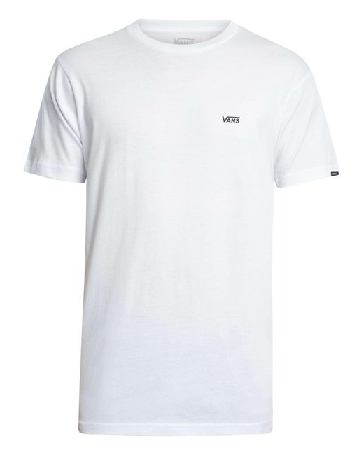 Vans White Left Chest Logo T-shirt for men