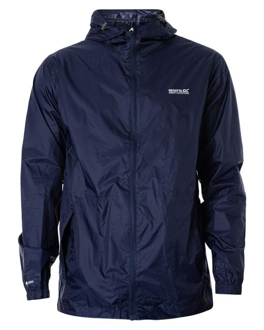 Regatta Blue Pack It Waterproof Jacket for men