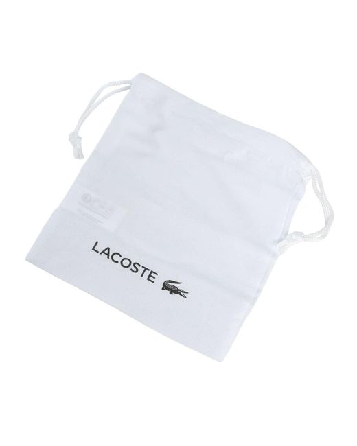 Lacoste Black Split Leather Belt for men