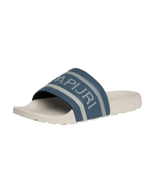 Napapijri Blue Stream Sliders for men