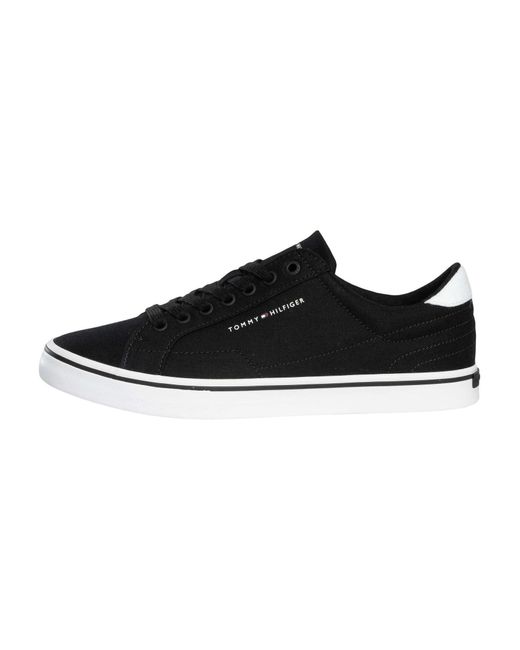 Tommy Hilfiger Black Core Long Lace Trainers for men