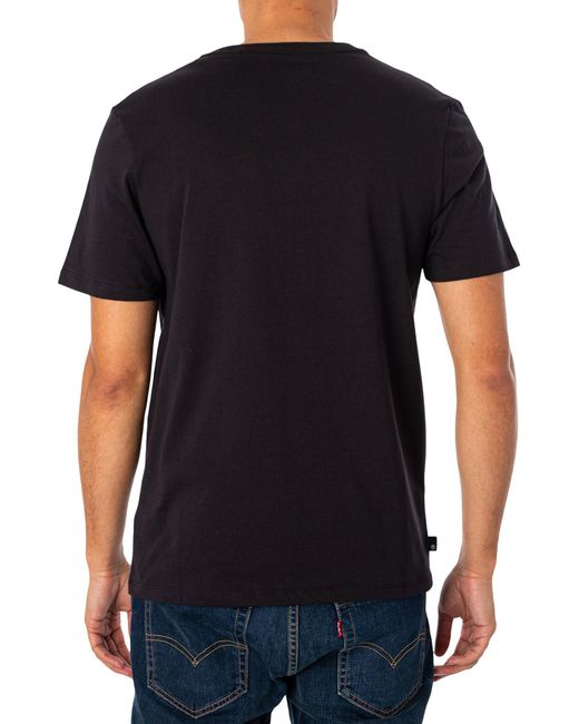 Timberland Black Linear Logo T-shirt for men