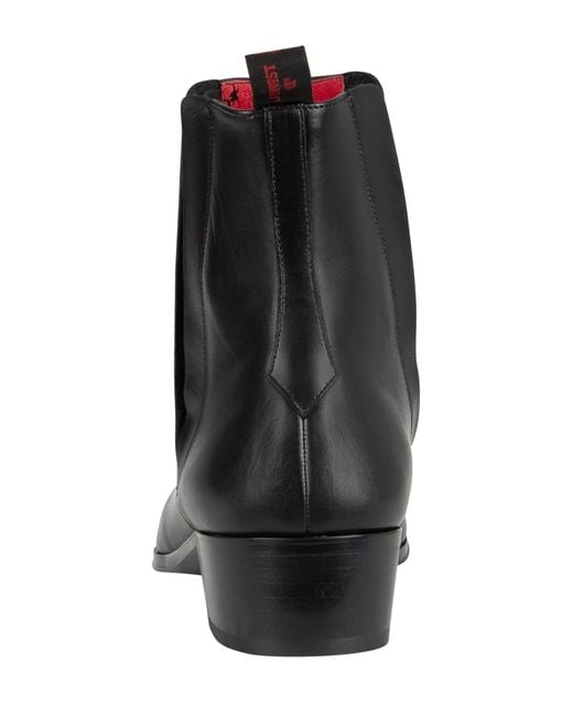 Jeffery West Black Carlito Leather Boots for men