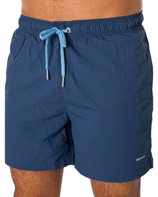 Gant Blue Logo Swim Shorts for men