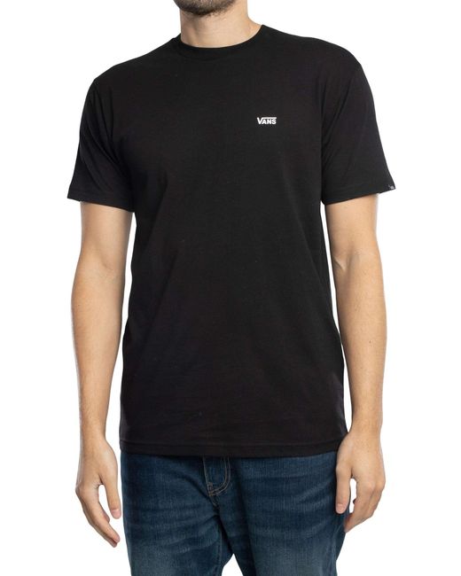 Vans Black Left Chest Logo T-shirt for men