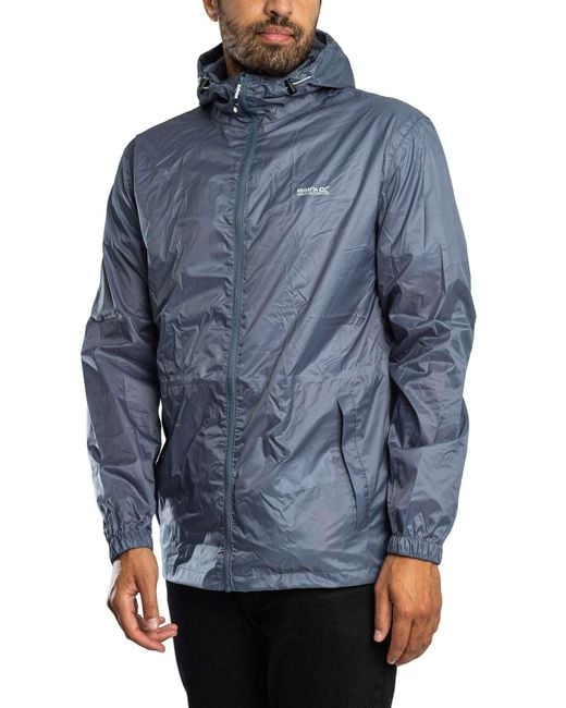 Regatta Blue Pack It Waterproof Jacket for men