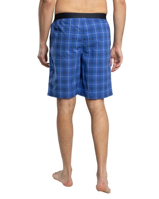 Tommy Hilfiger Blue Woven Print Short Pyjama Set for men