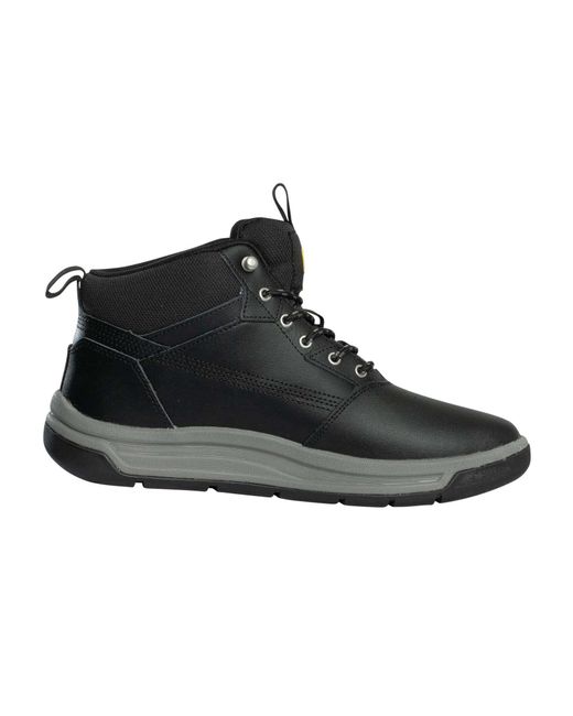 Caterpillar Black Apa Cush Sport Leather Boots for men