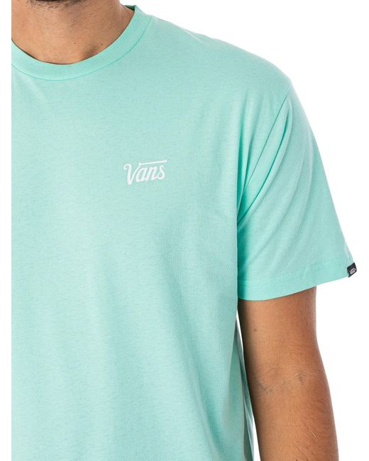 Vans Green Mini Script T-shirt for men