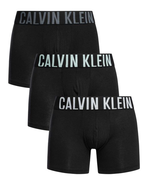 Calvin Klein Black 3 Pack Intense Power Boxer Briefs for men