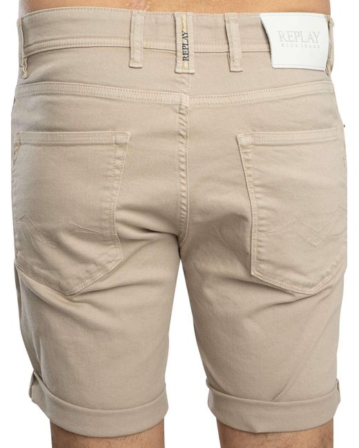 Replay Natural Rbj 981 Denim Tapered Shorts for men