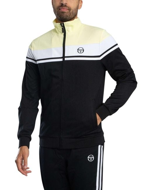 Sergio Tacchini Black Damarindo Track Jacket for men