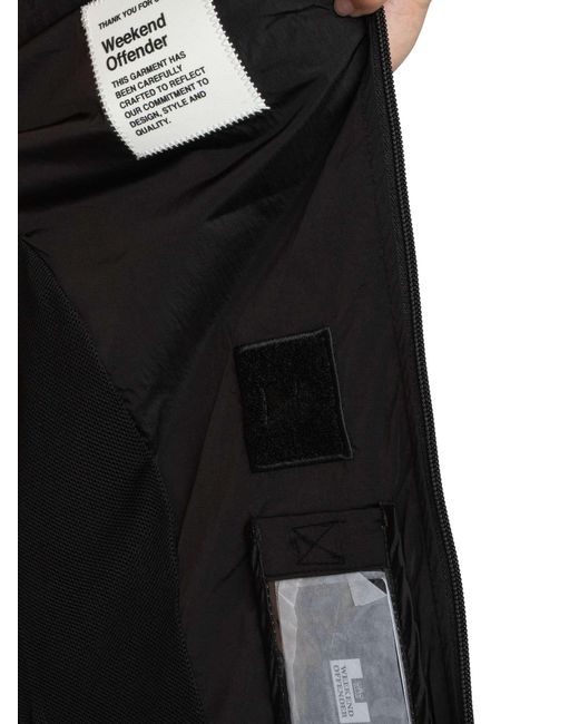 Weekend Offender Black Technician Face Mask Jacket for men