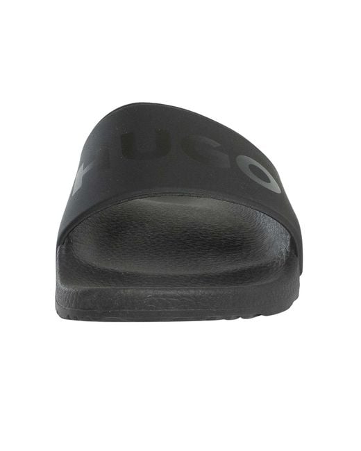 HUGO Black Timein Sliders for men