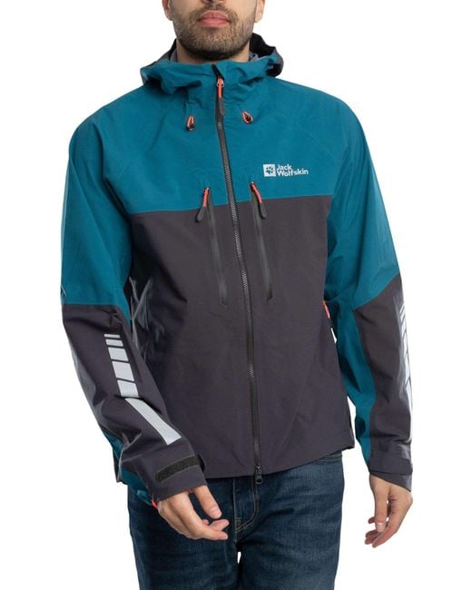 Jack Wolfskin Blue Morobbia 3l Jacket for men