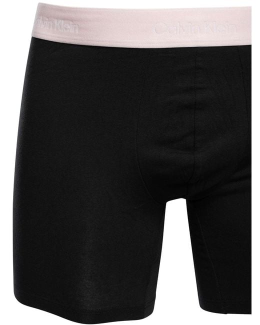 Calvin Klein Black 3 Pack Boxer Briefs for men