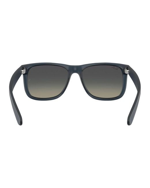Ray-Ban Black Justin Classic Square Sunglasses for men