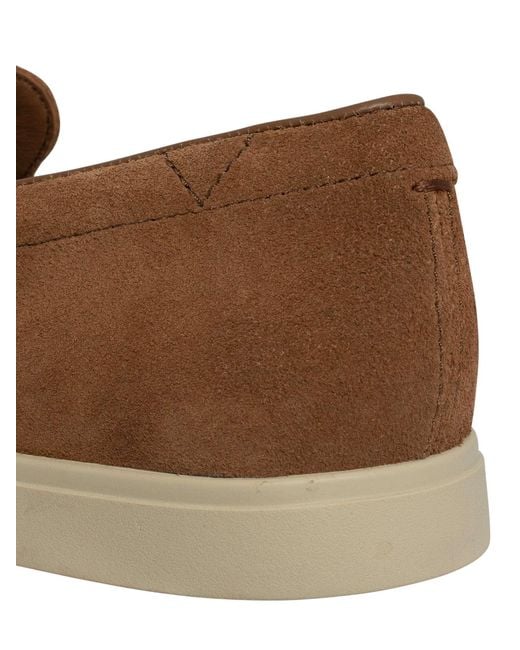 Clarks Brown Torford Easy Suede Loafers for men